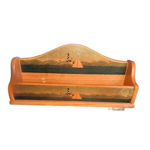 Kamenstein Letter Holder Unisex OS Brown Excellent Warren Kimble Lighthouse Wood